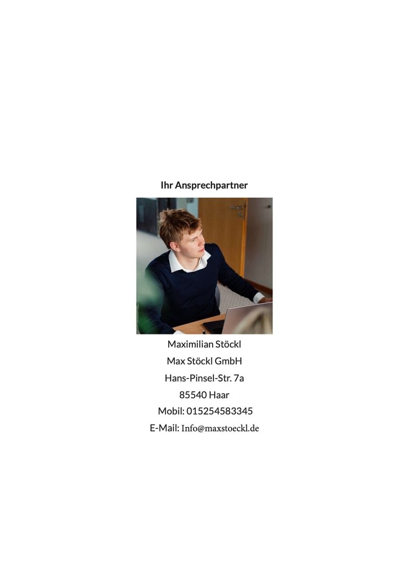 Exposé, Seite 12 von 12: Ansprechpartner